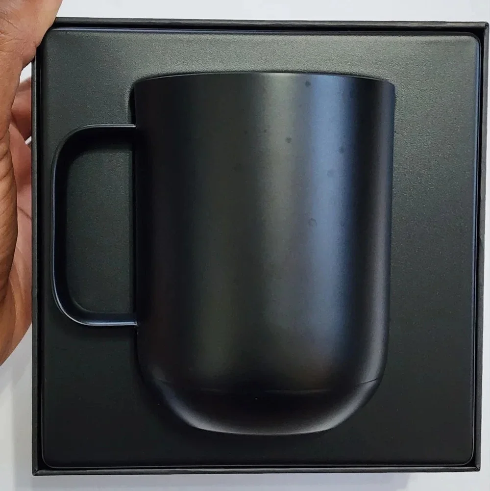 Ember 10oz Black Temperature Control Smart Mug Custom App Controller Tea Coffee.